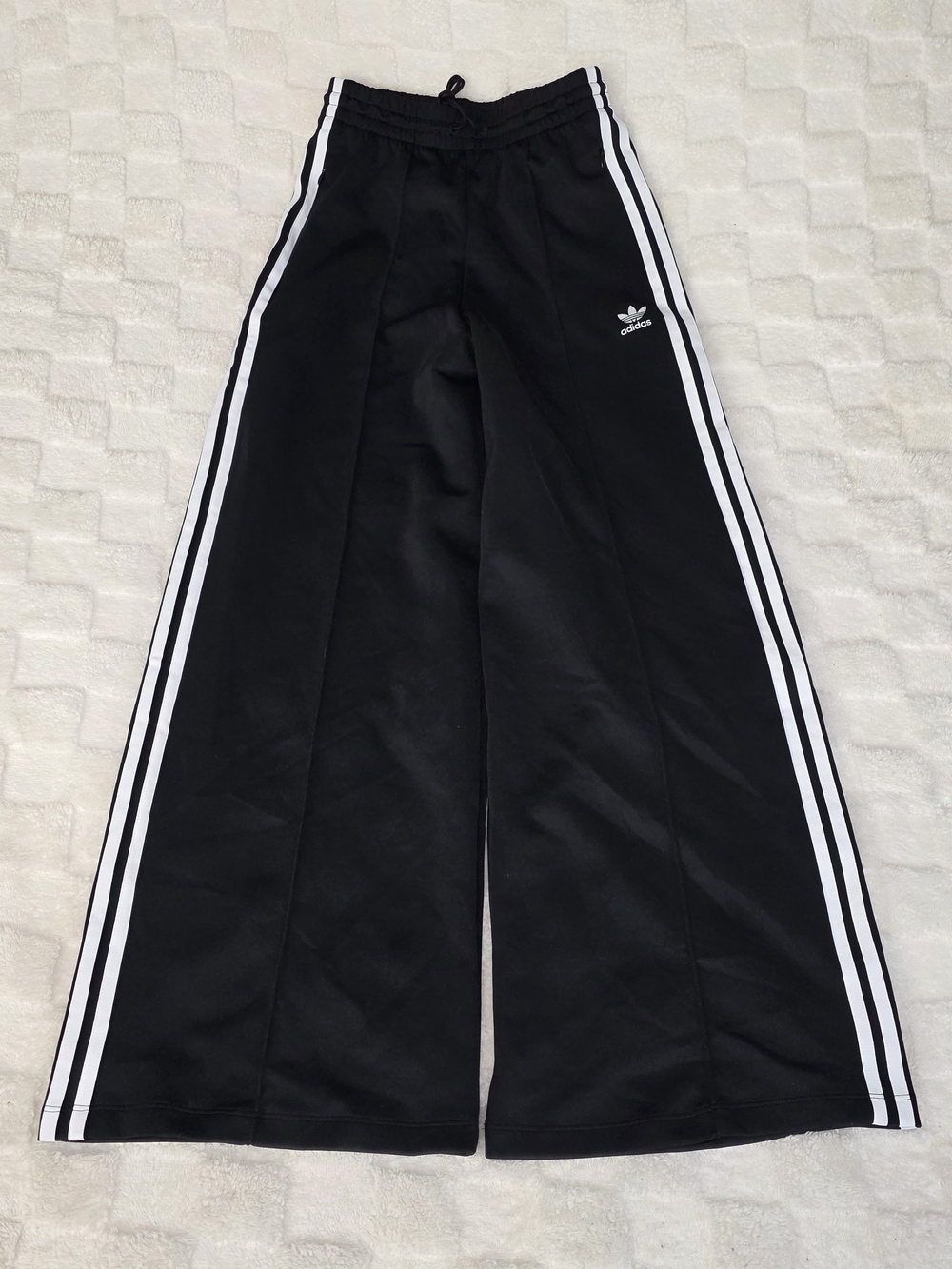 adidas Originals Primeblue Relaxed Wide Leg Pants Black Size Extra Small NWOT